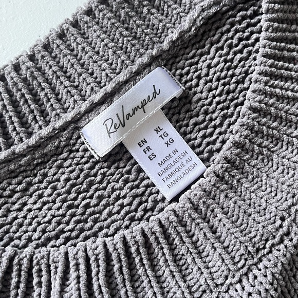 knitted grey sweater women’s XL - Picture 3 of 4